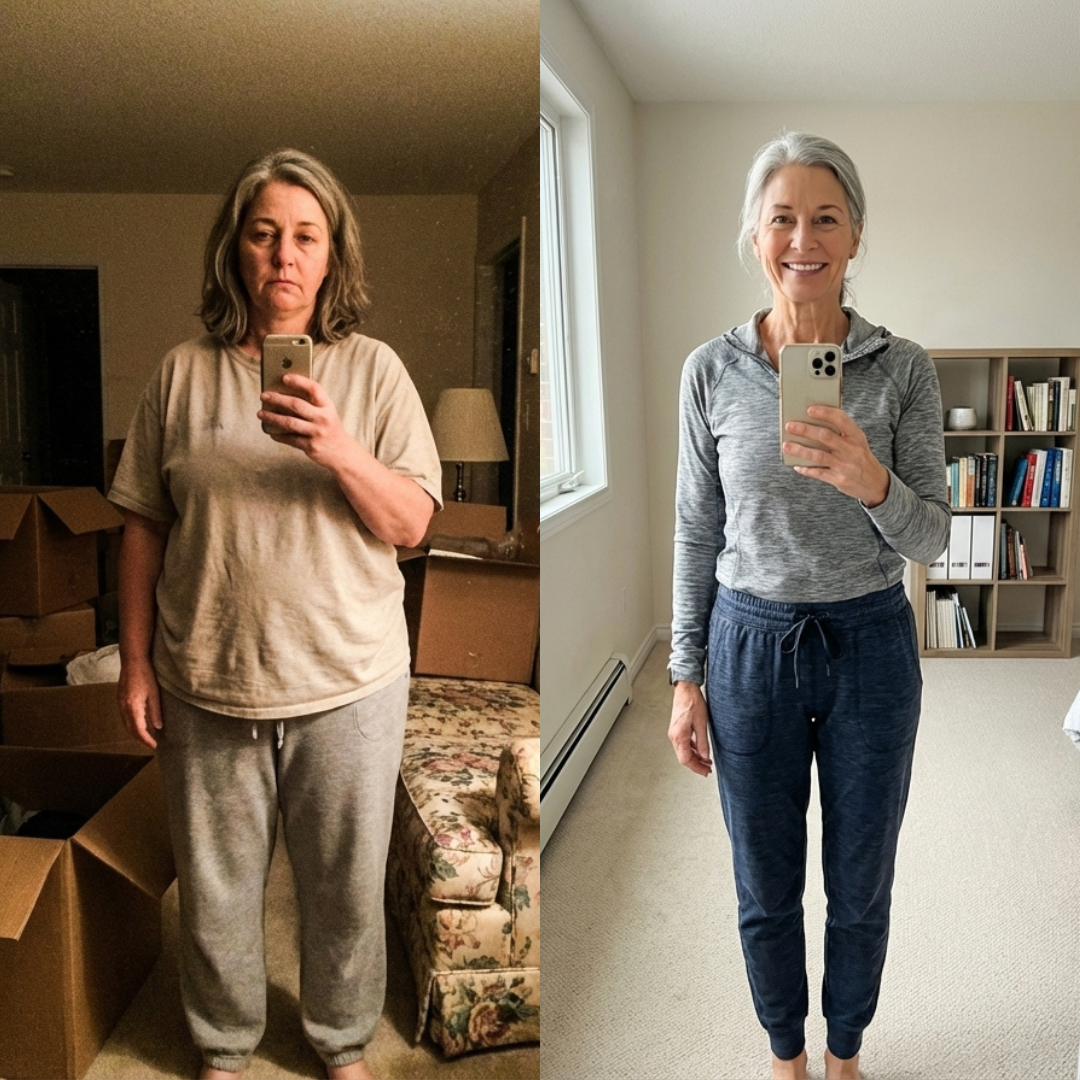 Patricia before and after her GLP-1 journey